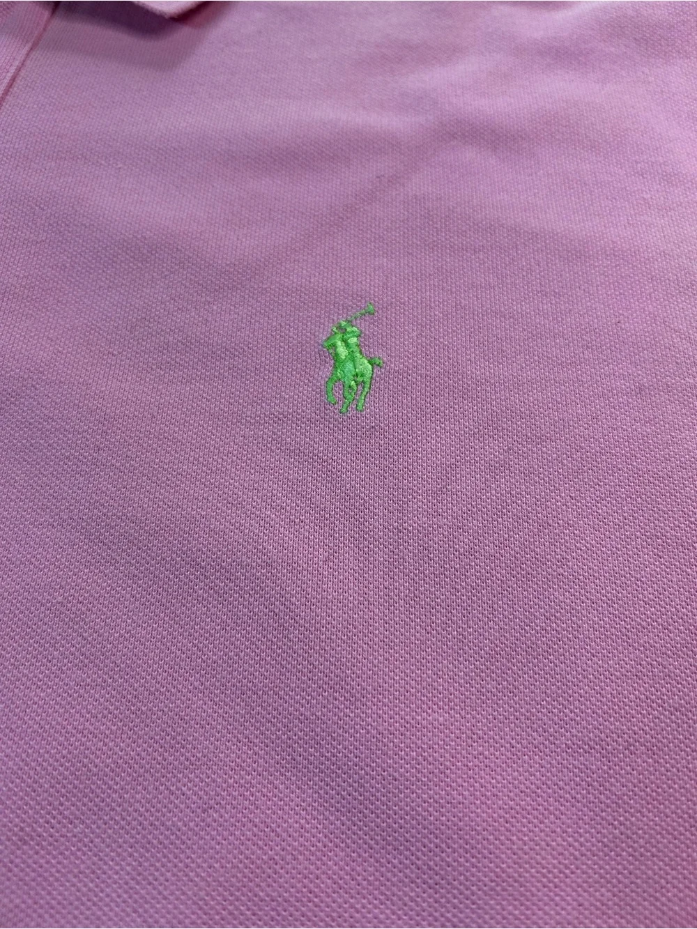 Ralph Lauren Light Pink Polo with Green Pony